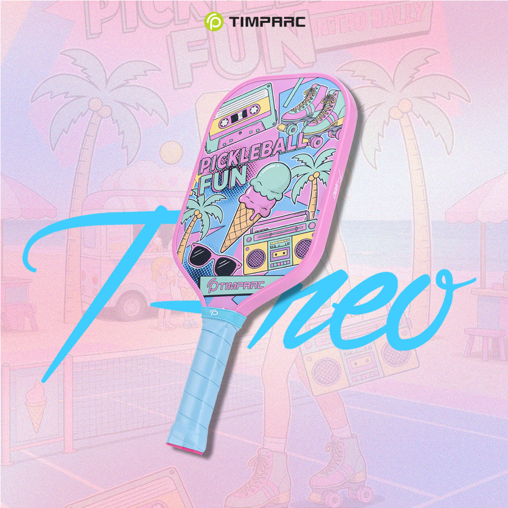 T-NEO West Coast Pickleball Paddle,Thermoformed FashionStyle Carbon Fiber Pickleball Racket