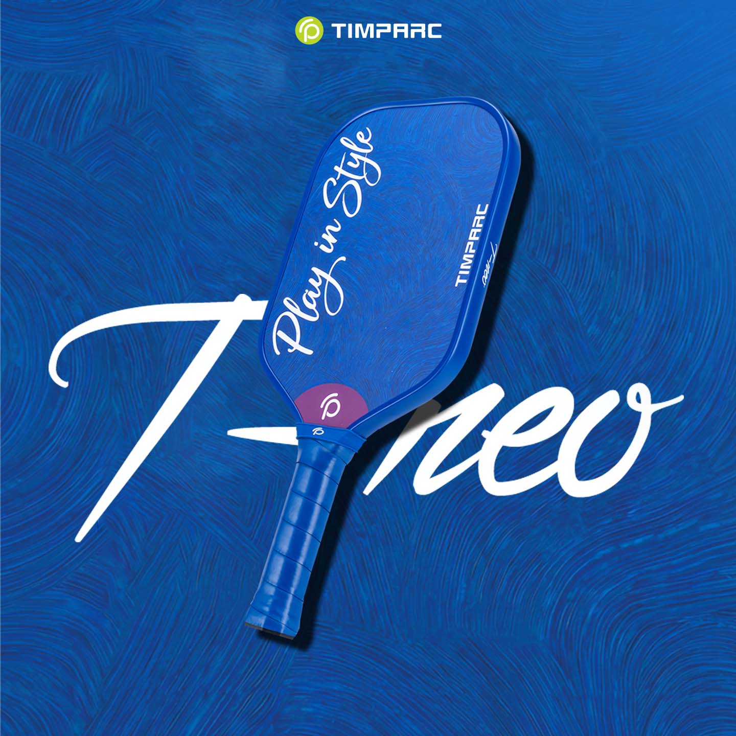 T-NEO Misty Blue 16MM Carbon Fiber T700 Pickleball PaddleFashion Style Pickleball Racket