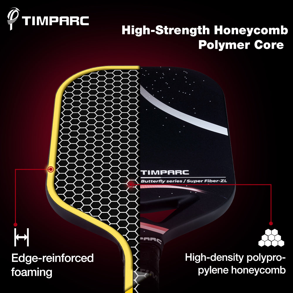 Pratincole Series Pickleball Paddle | Hollow Design 16MM T700 Carbon Fiber Pickleball Racket