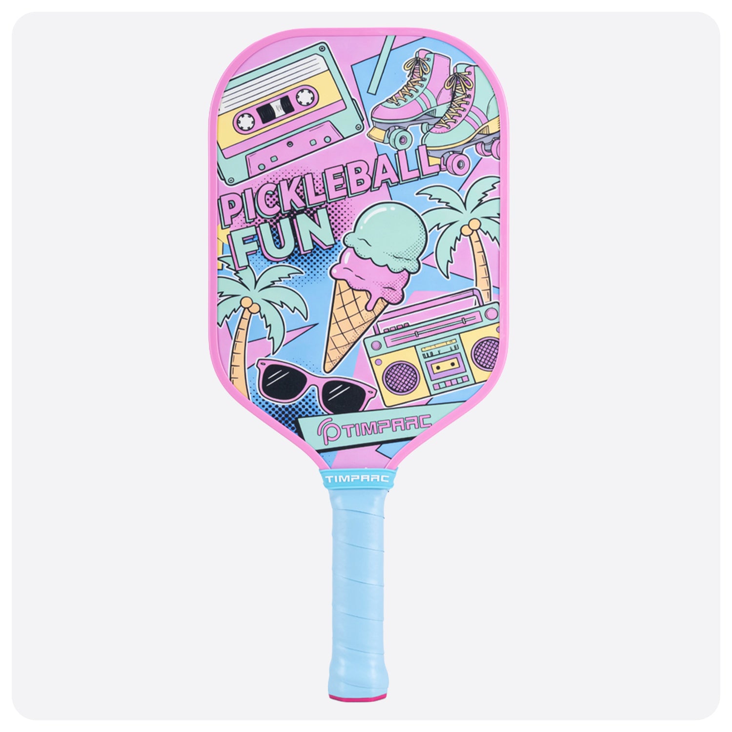T-NEO West Coast Pickleball Paddle,Thermoformed FashionStyle Carbon Fiber Pickleball Racket