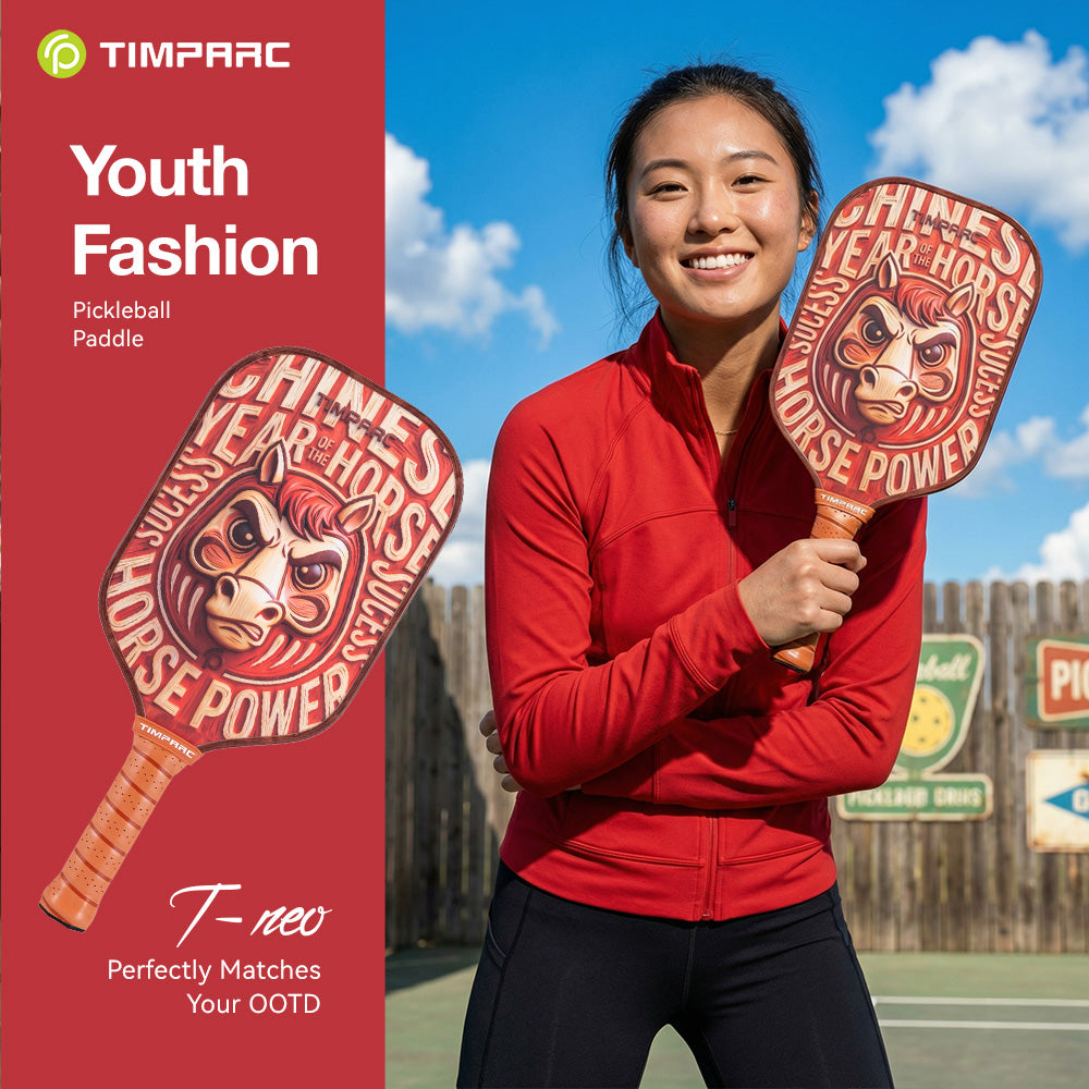 T-NEO Year of The Horse Fashion Style Pickleball Paddle,Carbon Fiber T700 Pickleball Racket