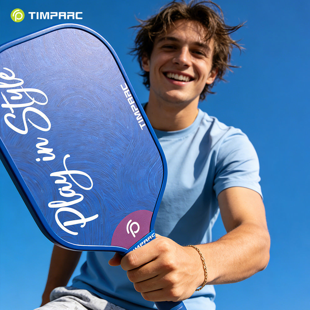 T-NEO Misty Blue 16MM Carbon Fiber T700 Pickleball PaddleFashion Style Pickleball Racket