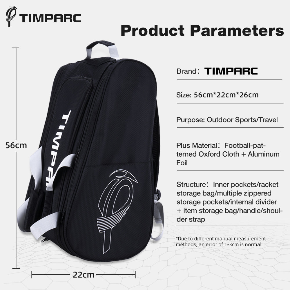 Multi-functional Portable Waterproof Pickleball Paddle Bag | Backpack Paddle | Travel Bag